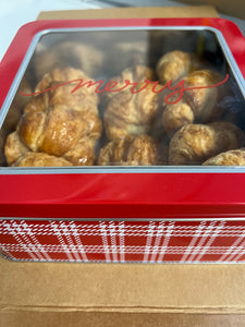 Holiday Baked Assorted pastries in a Gift Tin